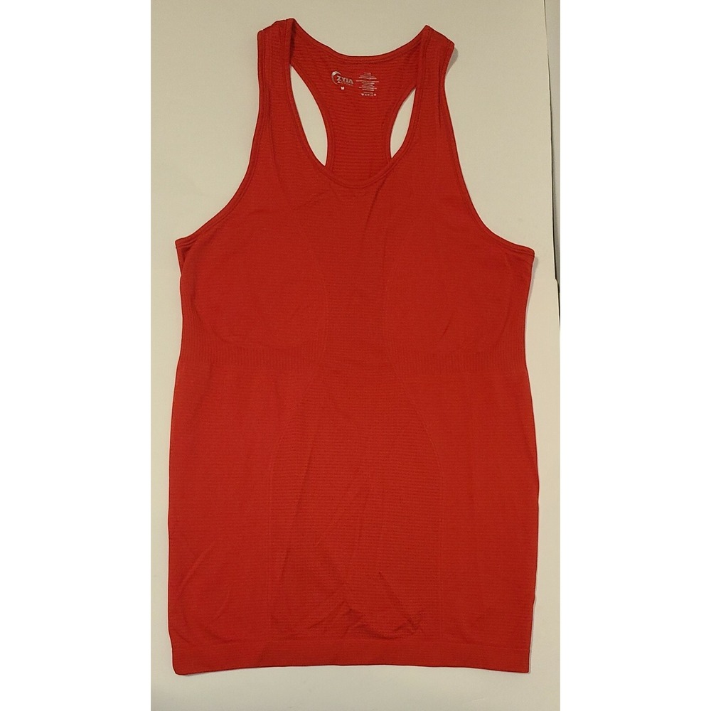 ZYIA Active Women's Red Copper Charged Seamless Racerback Tank Top Size Medium